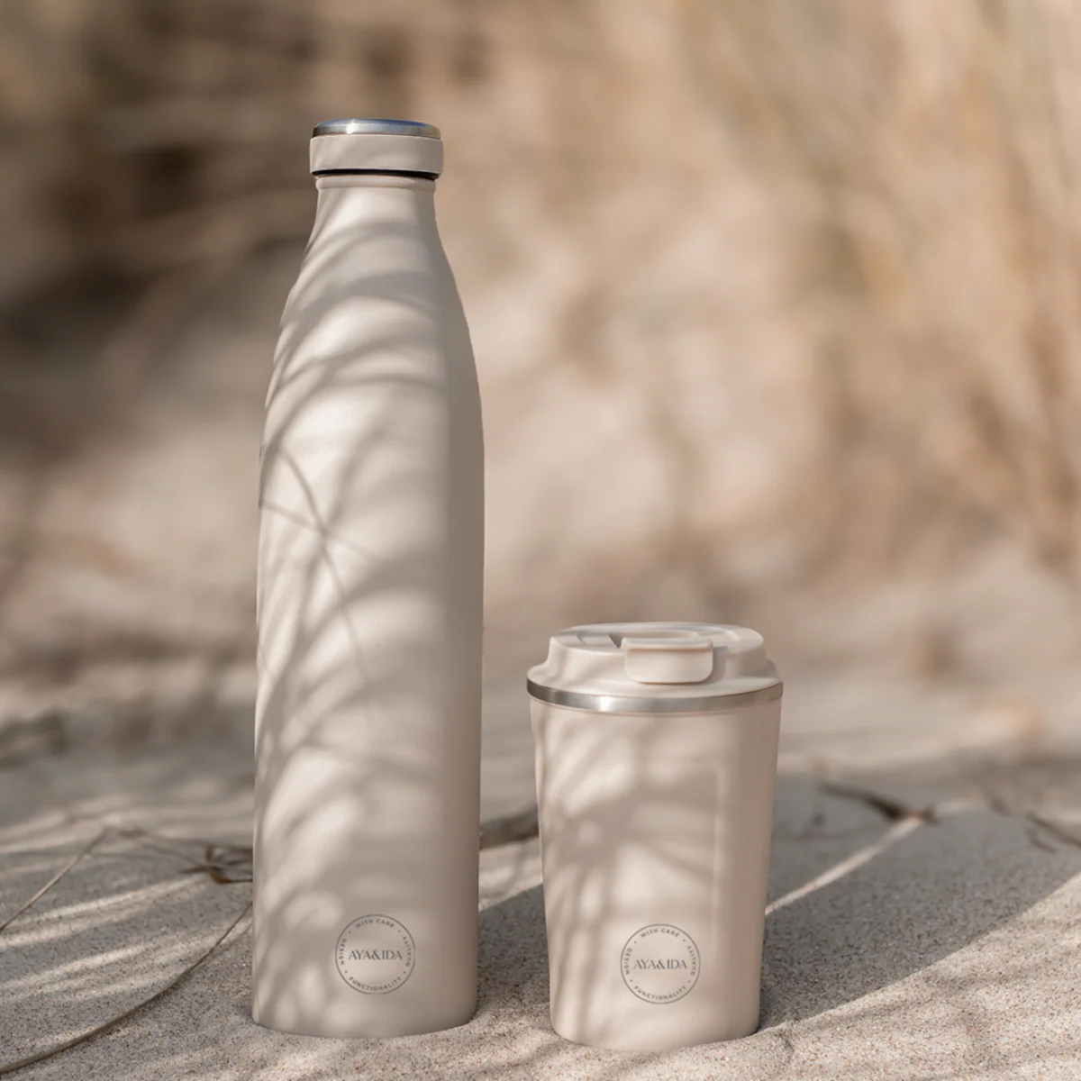 AYA&IDA Drikkeflaske 500 ml, Beige - Image 2