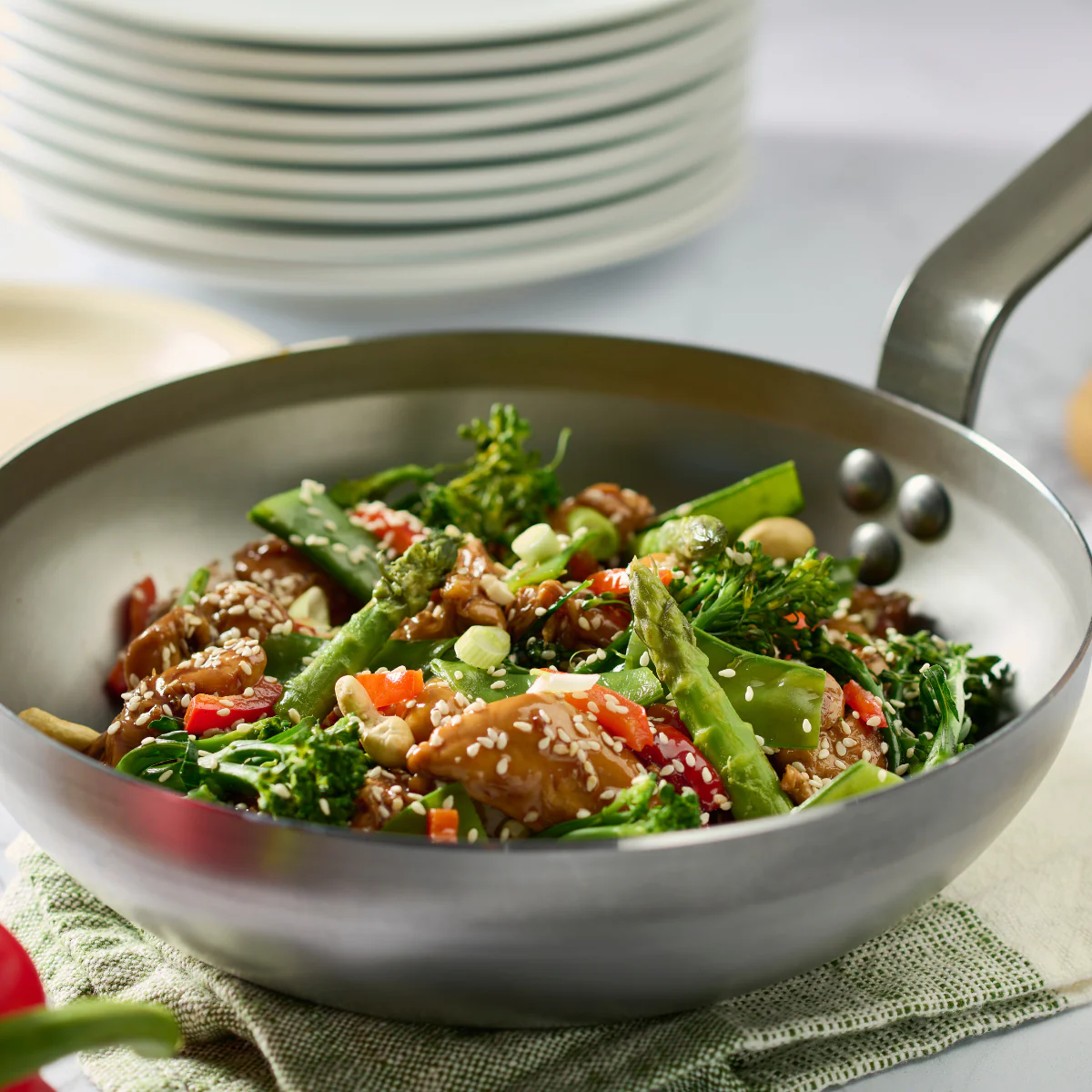 De Buyer Mineral B Wok, 32 cm - Image 5