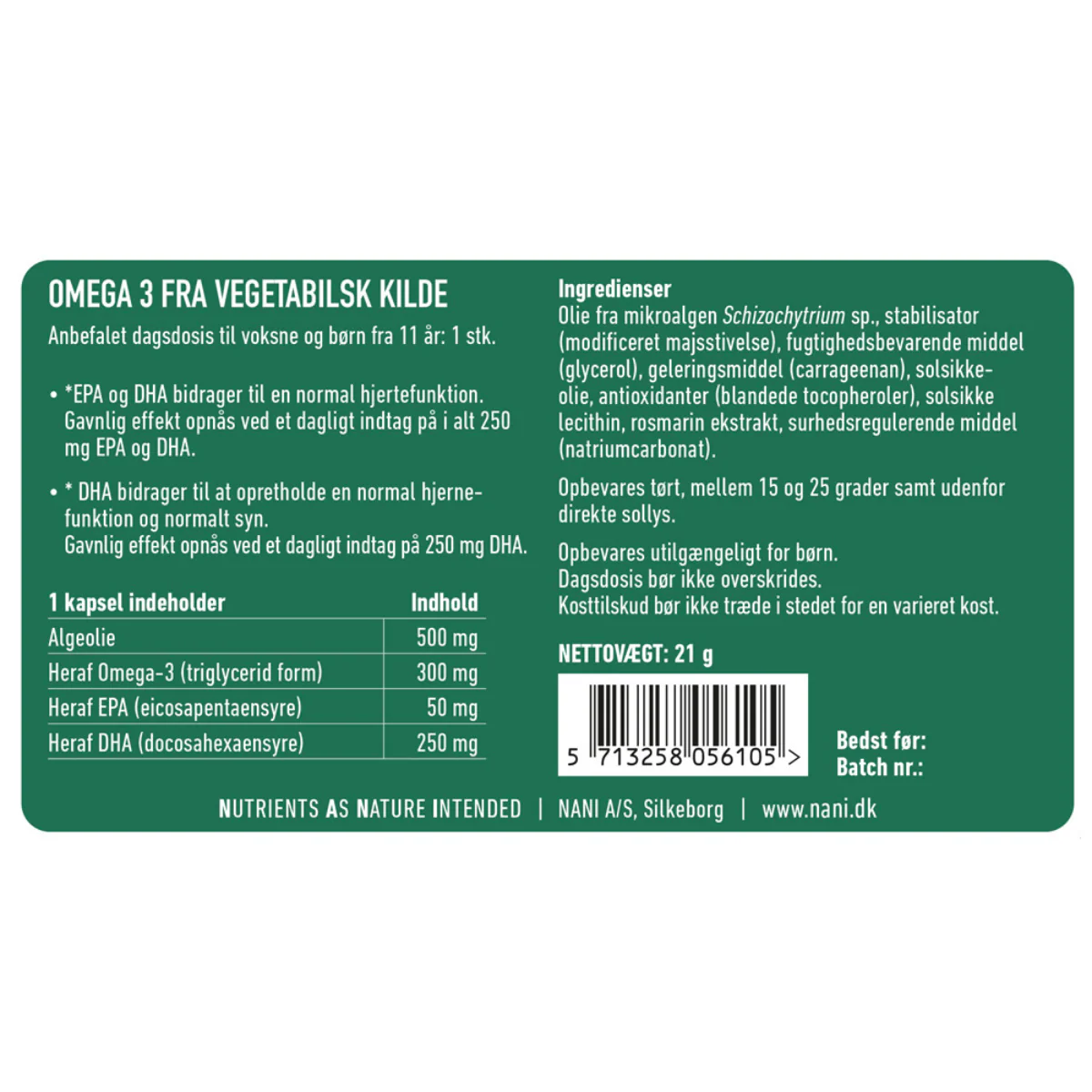 Nani Alge Omega 3, 30 stk. - Image 3