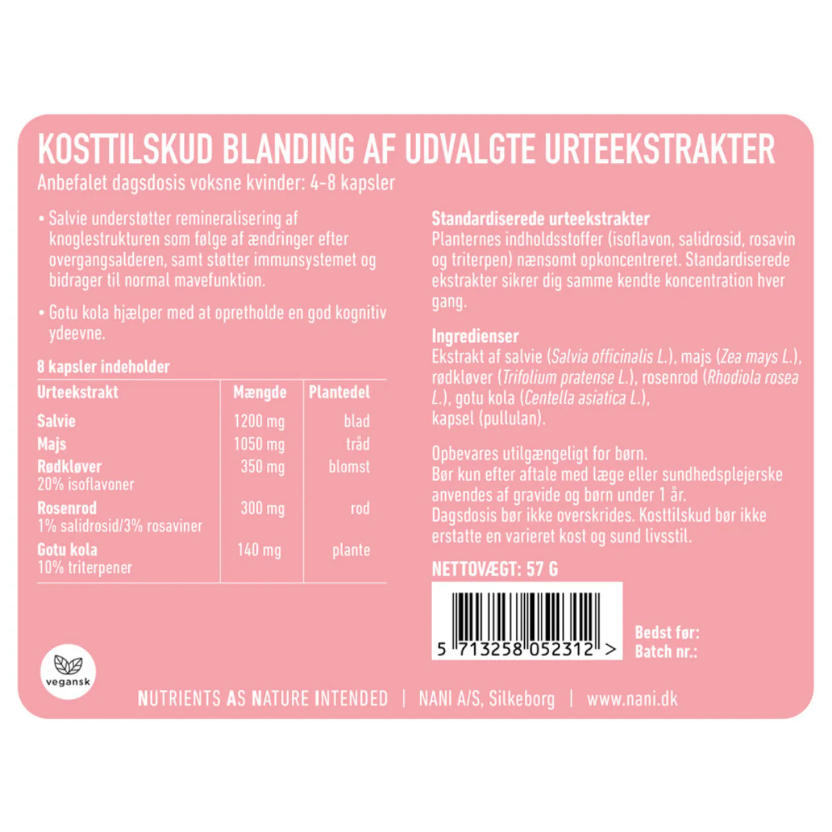 Nani Kvinde 45+, 120 stk. - Image 3
