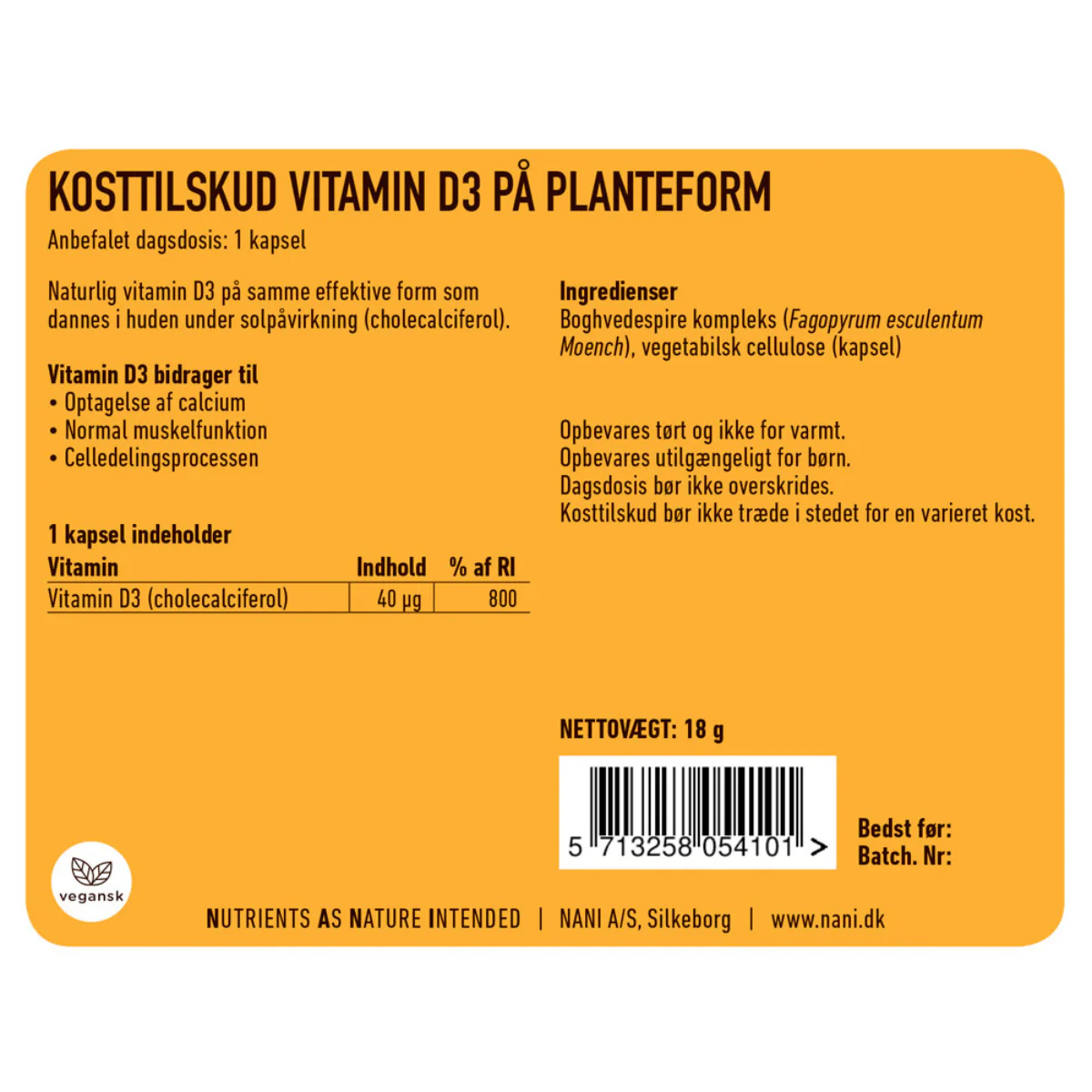 Nani Vitamin D3, 90 stk. - Image 3