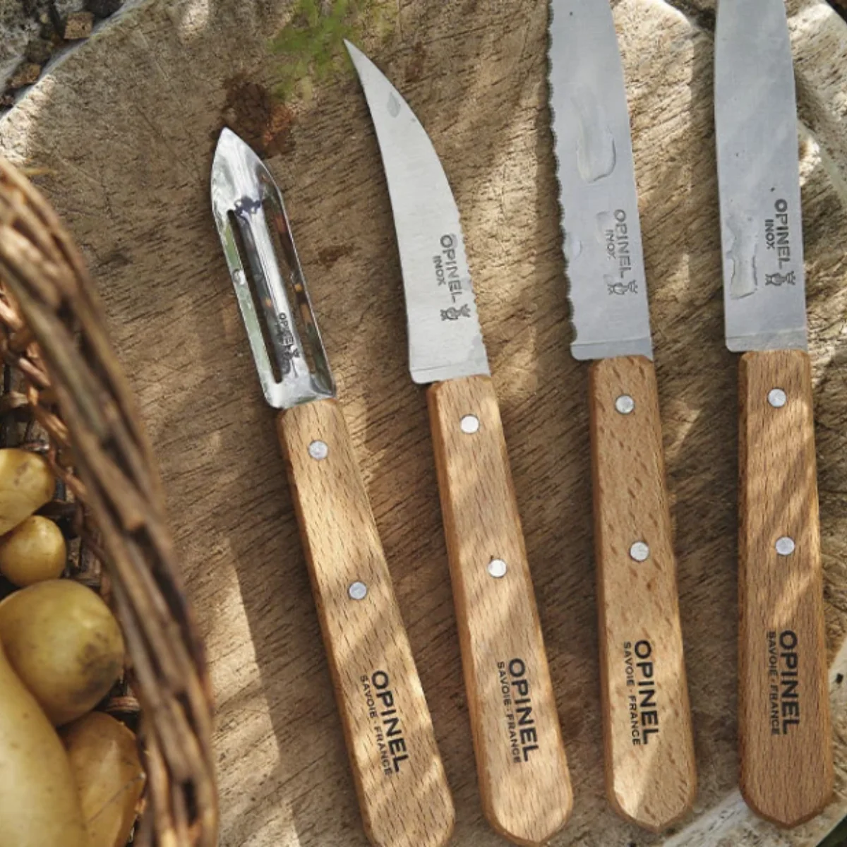 Opinel Les Essentials Urteknivssæt, Bøg - Image 2